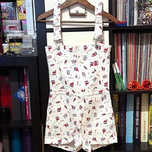 *RARE* AYMMY IN THE BATTY GIRLS JUNK PATTERNED OVERALLS - US S